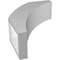 Ekena Millwork 3 1/2-in. W x 10-in. D x 14-in. H Thorton Architectural Grade PVC Knee Brace BRCP035X10X14THR - alternate 6